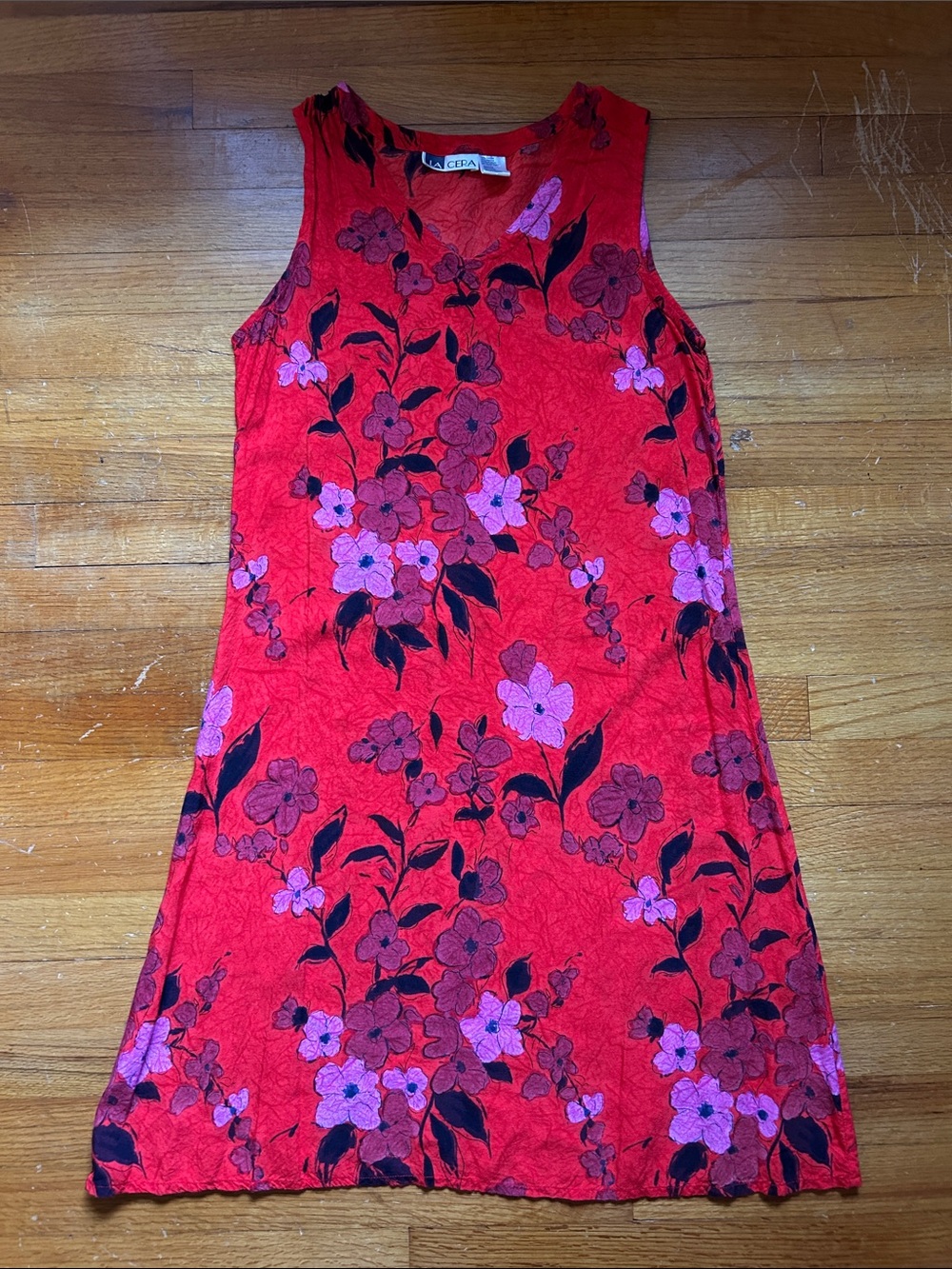 La Cera Floral Sleeveless Dress